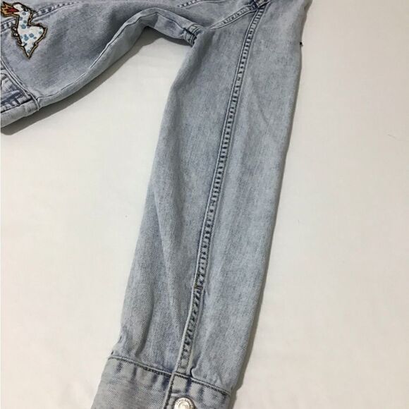 ZARA TRF Denim Jacket Trucker Style Size Medium - Picture 14 of 16